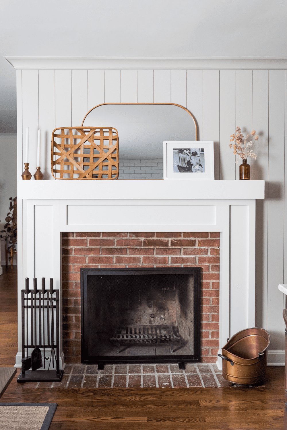 Nicholas Design Build | A fireplace in a living room.