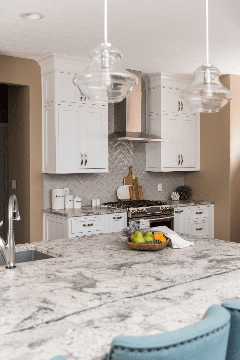 Nicholas Design Build | A versatile kitchen with a marble counter top.